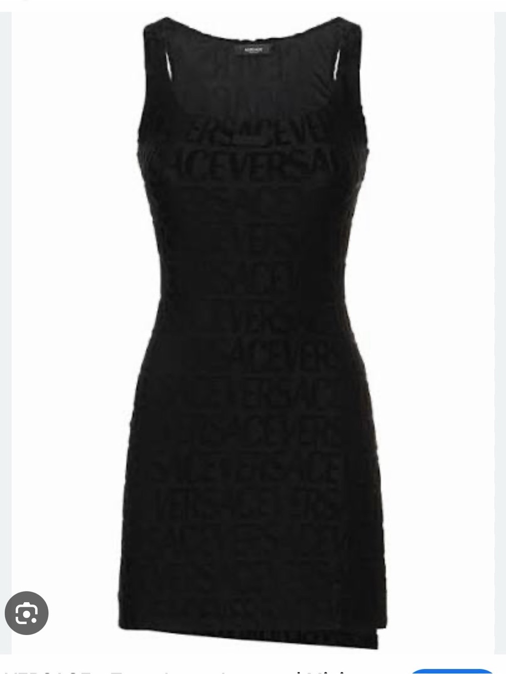 Versace Black jacquard Mini Dress dua lipa la vacanza - Picture 6 of 6